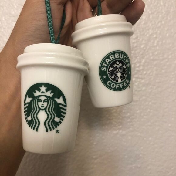Starbucks 2016 White Green Logo Siren Ornament-2 - Picture 4 of 5